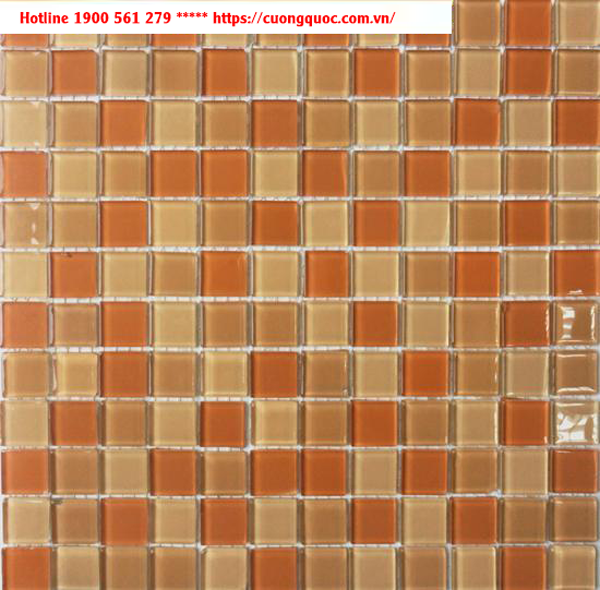 Gạch Mosaic thủy tinh trang trí CQMST25053