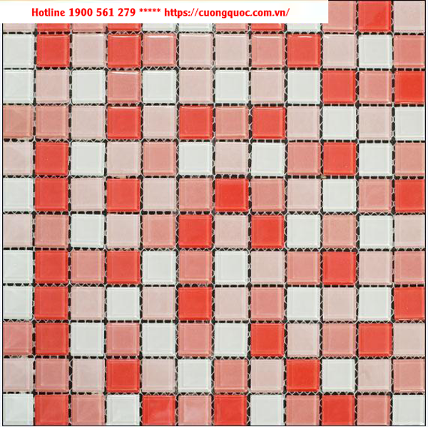 Gạch Mosaic thủy tinh trang trí CQMST25067