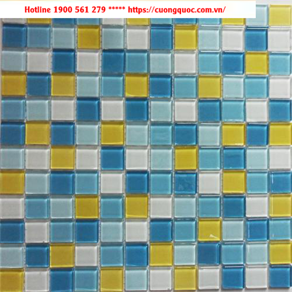 Gạch Mosaic thủy tinh trang trí CQMST25068