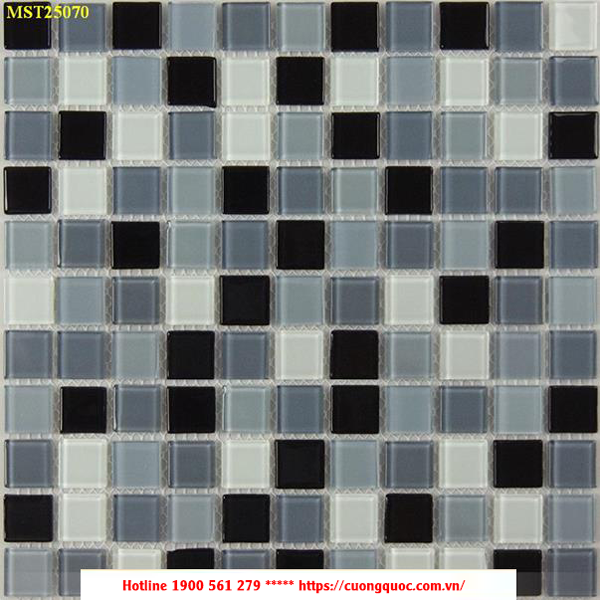 Gạch Mosaic thủy tinh trang trí CQMST25070