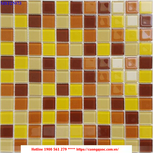 Gạch Mosaic thủy tinh trang trí CQMST25073