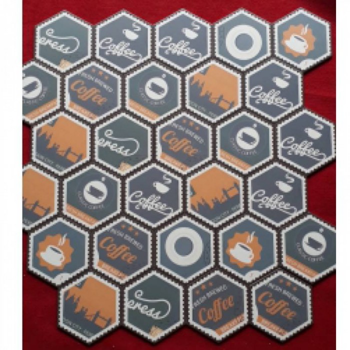 Gạch bông men lục giác trang trí 200*230 trơn CQ 23021