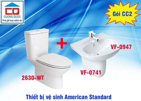 Bộ thiết bị vệ sinh American Standard - Gói CC2