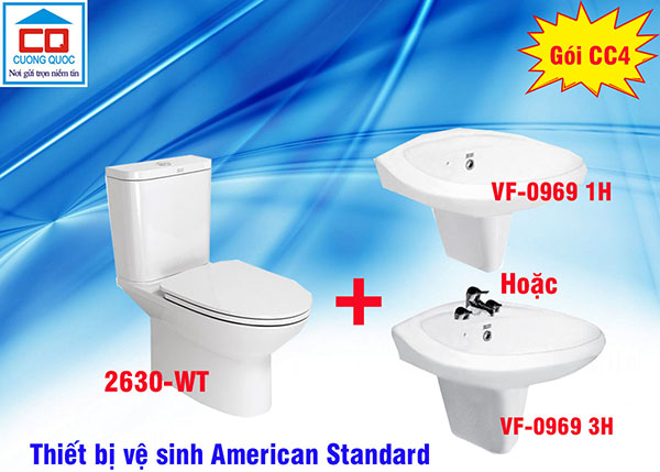 Bộ thiết bị vệ sinh American Standard - Gói CC4