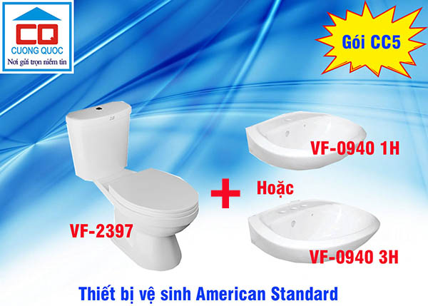 Bộ thiết bị vệ sinh American Standard - Gói CC5