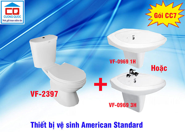 Bộ thiết bị vệ sinh American Standard - Gói CC7