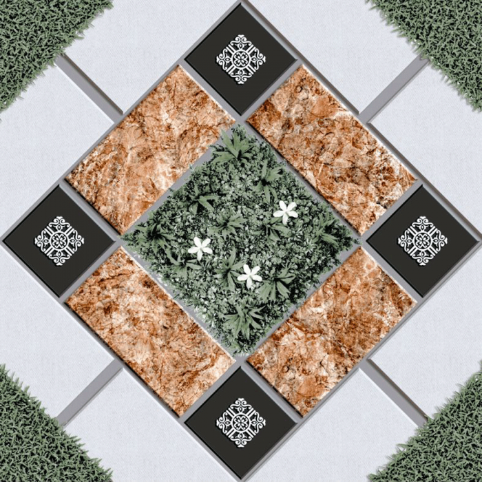 Gạch lát sân vườn 60x60 Viglacera BS603