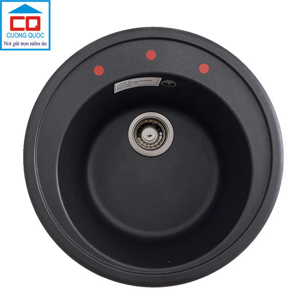 Bồn rửa bằng đá nhân tạo Carysil Rock O  ROA1-03/Nera ( đen )