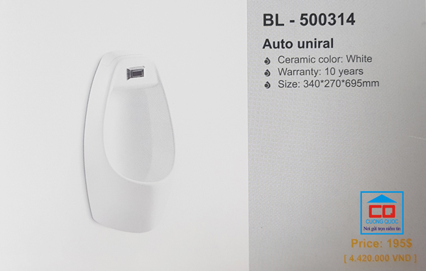 Bồn tiểu nam cảm ứng Bello BL - 500314 (BT - 500314)