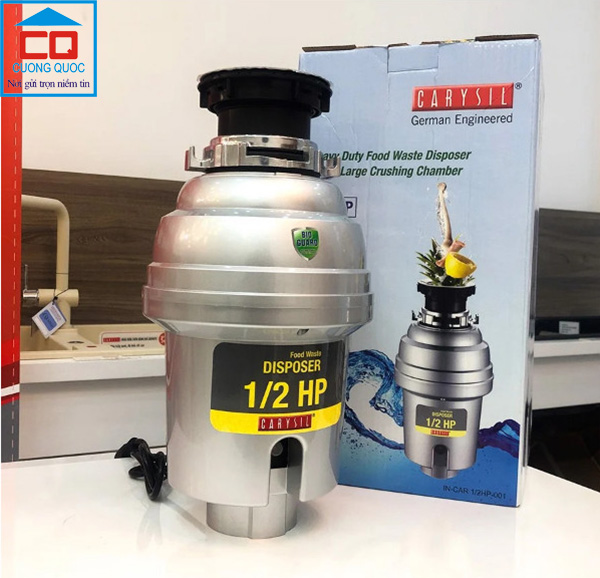 Máy hủy rác Carysil Việt Nam công suất 1/2HP chính hãng