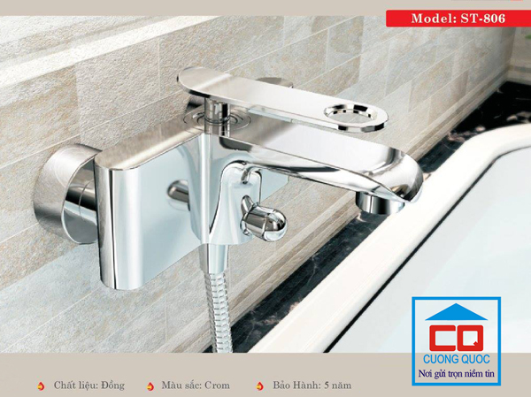 Vòi sen tắm nhập khẩu Tây Ban Nha Bello BL - ST806