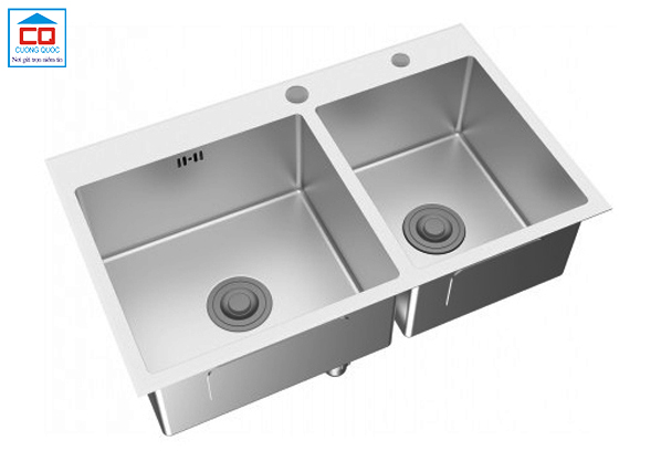 Chậu rửa bát inox Viglacera Platinum P.63.350