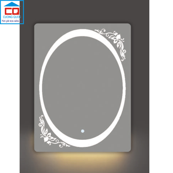 Gương soi phòng tắm đèn Led cảm ứng QB QL922VT 600x800mm