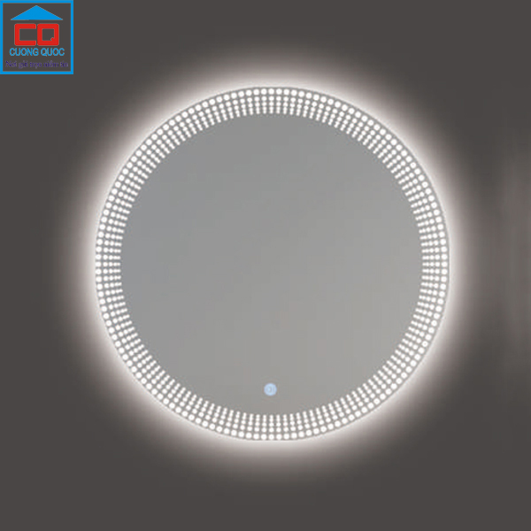 Gương soi phòng tắm đèn Led cảm ứng QB QL906T đường kính 700mm