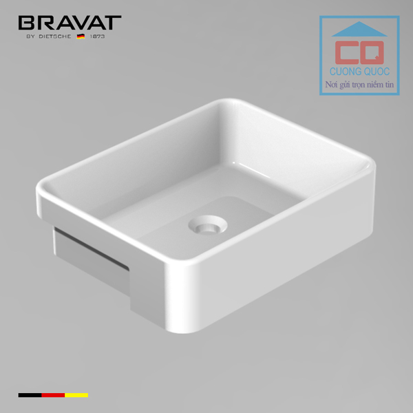 Chậu rửa mặt lavabo bán âm bàn Bravat C22361W-ENG