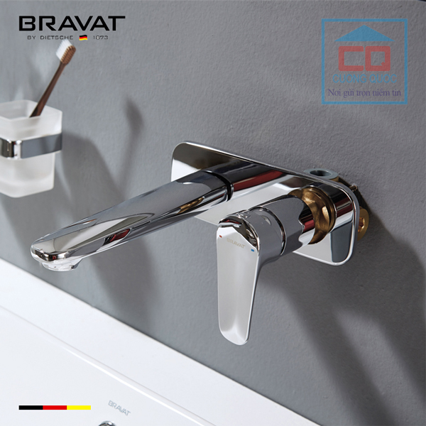 Vòi chậu lavabo âm tường cao cấp Bravat P8173218CP-ENG