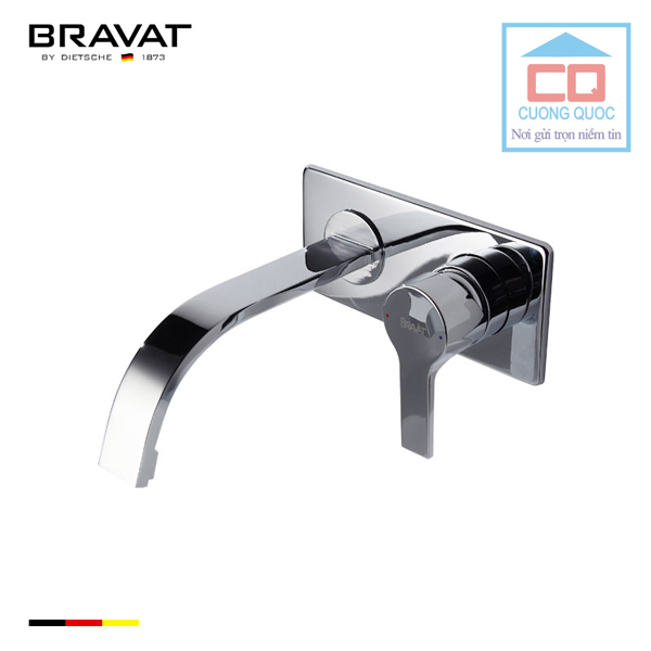 Vòi chậu lavabo âm tường cao cấp Bravat P69227CP-ENG