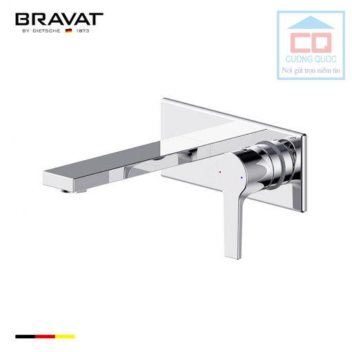 Vòi chậu lavabo âm tường cao cấp Bravat P69227CP-A-ENG