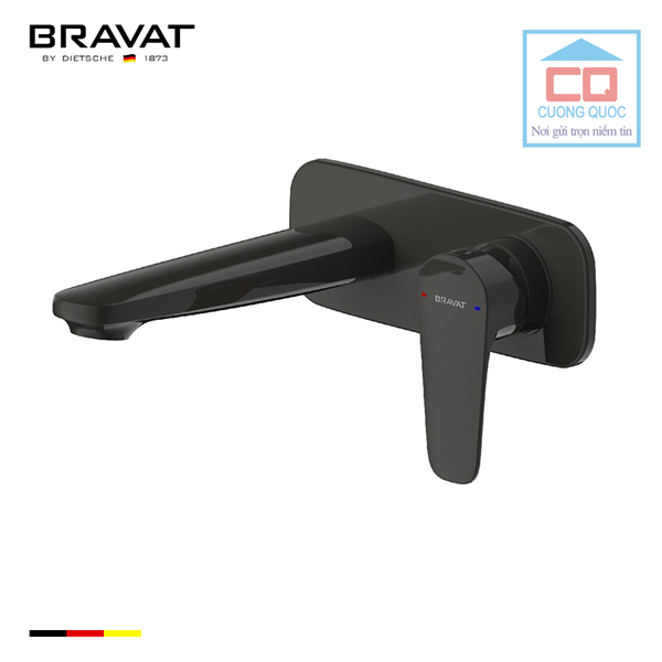 Vòi chậu lavabo âm tường cao cấp Bravat P8173218BW-ENG