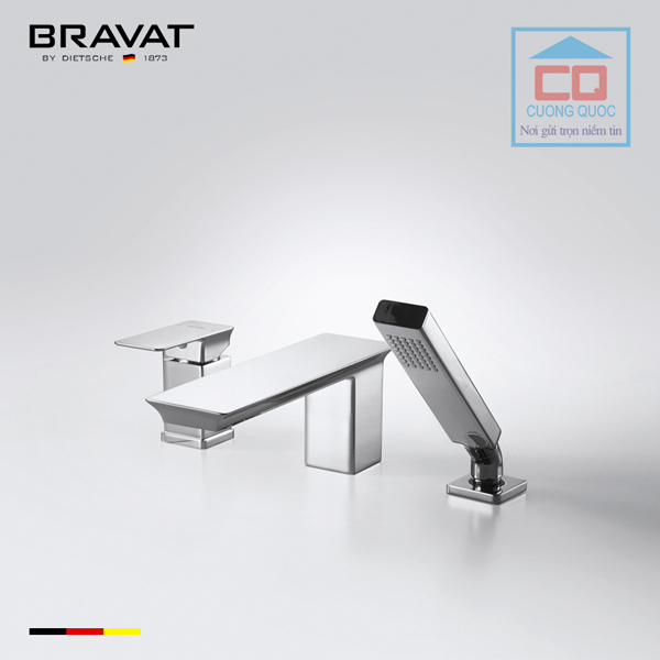 Vòi xả bồn kèm sen tắm nóng lạnh cao cấp Bravat F556101C-2-ENG