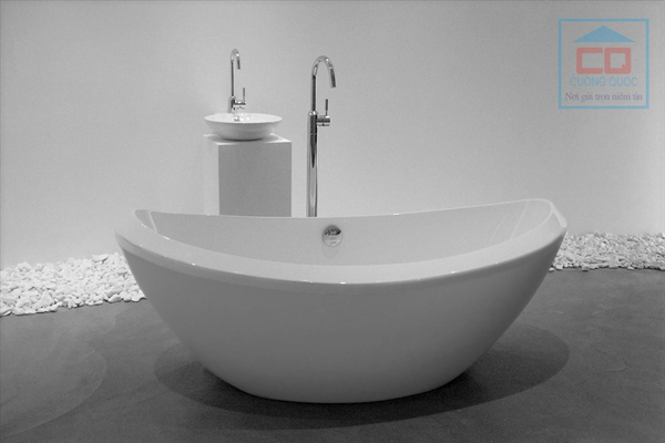 Bồn tắm đặt sàn cao cấp Bravat B25808W-1