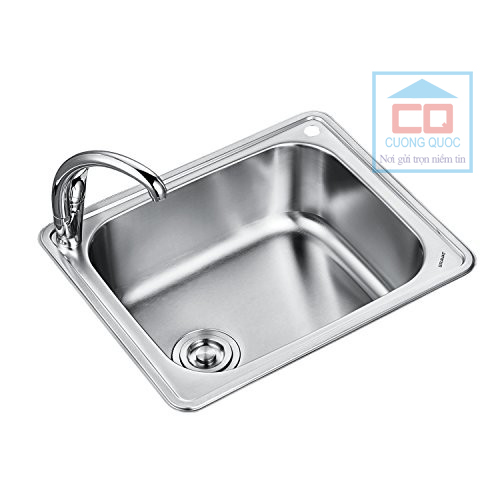 Chậu rửa bát 1 hố cao cấp Bravat K115801E