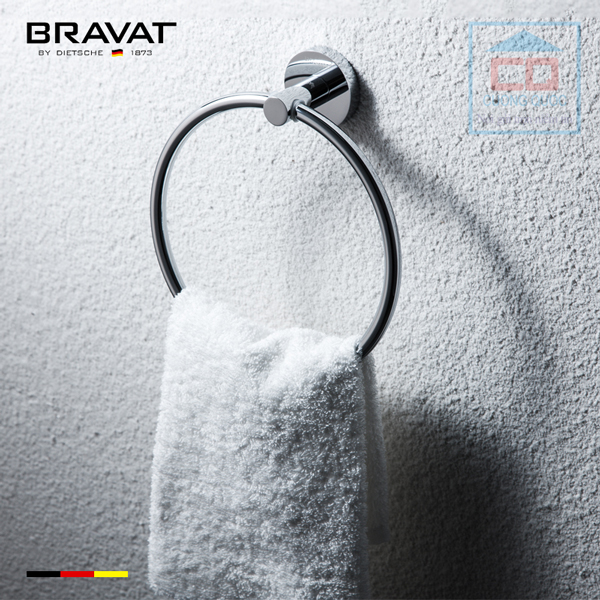 Vòng vắt khăn tắm gắn tường cao cấp Bravat D7247C-ENG