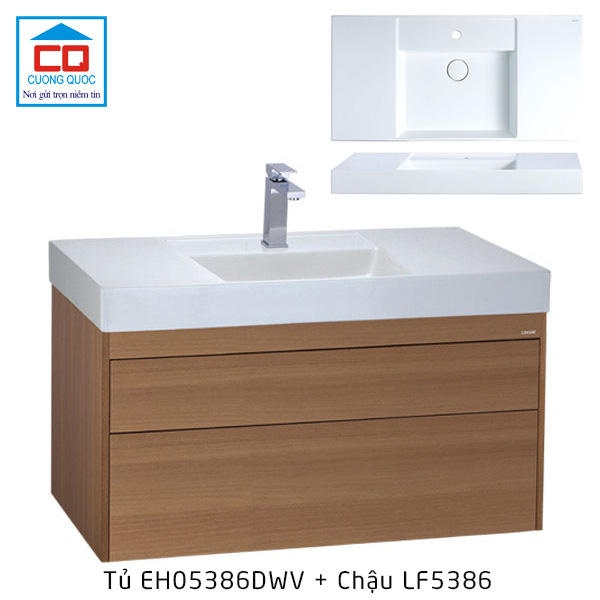Bộ tủ lavabo Caesar EH05386DWV + LF5386