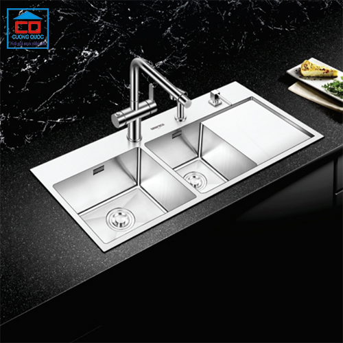 Chậu rửa bát 2 hố Geler GL-ECO-10548