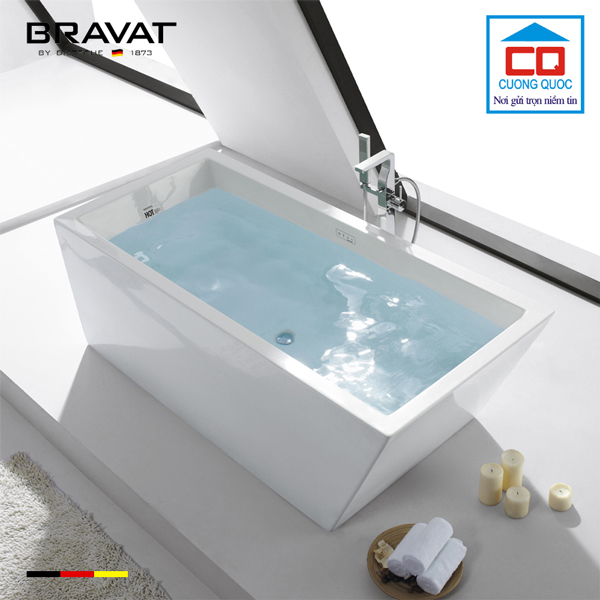 Bồn tắm Massage sục khí Bravat GT1003W-3