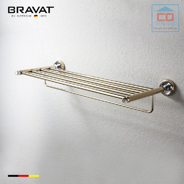 Vắt khăn giàn mạ vàng cao cấp Bravat D7282G-ENG