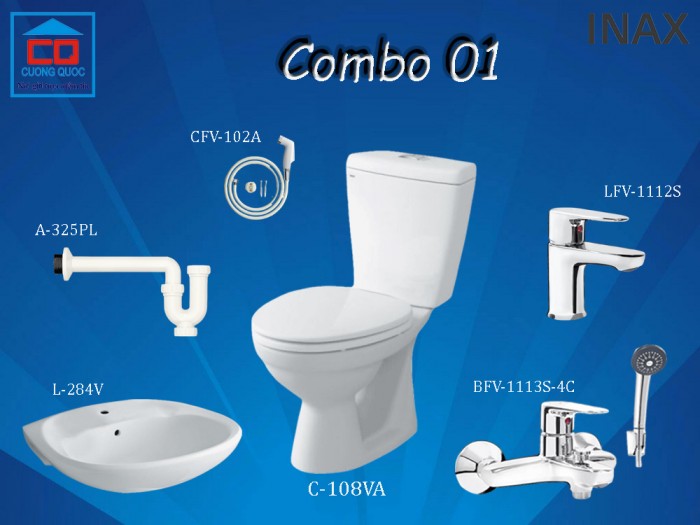 Combo thiết bị vệ sinh Inax 01