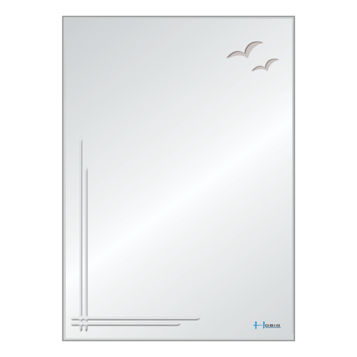 Gương phòng tắm Hobig phun cát HB3001