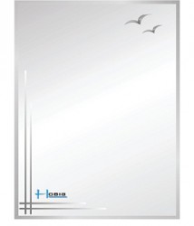 Gương phòng tắm Hobig phun cát HB3001