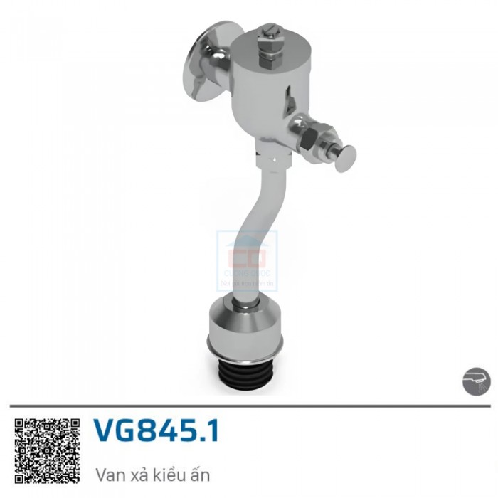 Van xả nhấn tiểu nam Viglacera VG845.1