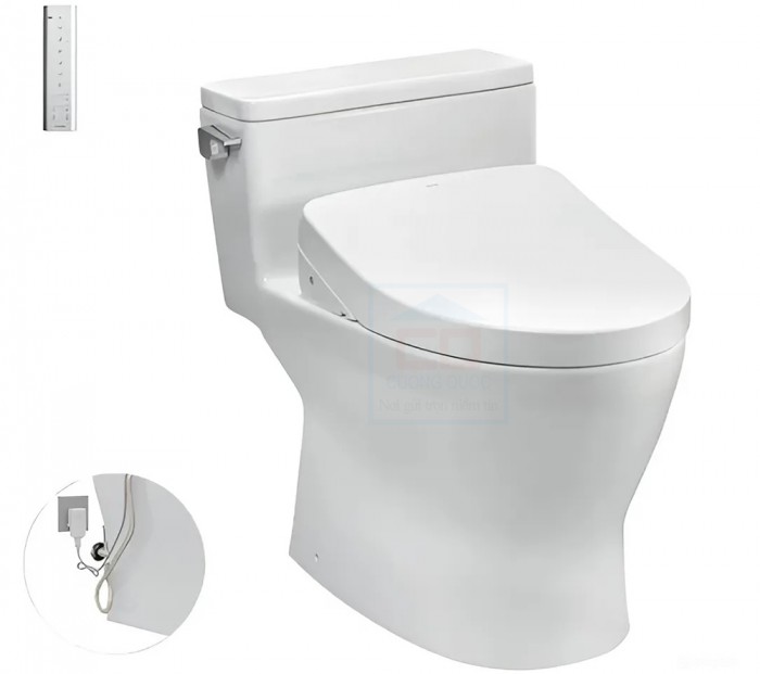 Bồn cầu 1 khối nắp điện tử TOTO MS188VKW11/T53P100VR