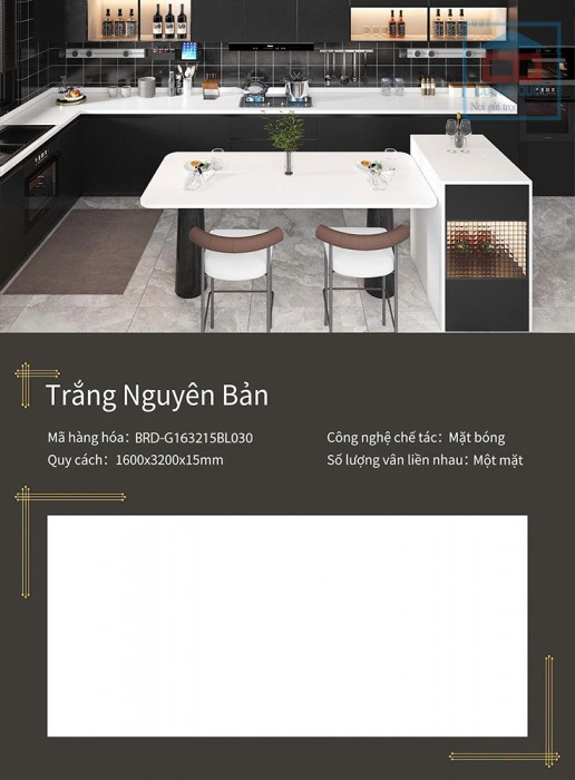 Đá nung kết Boride 1600x3200x15 BRD-G163215BL030