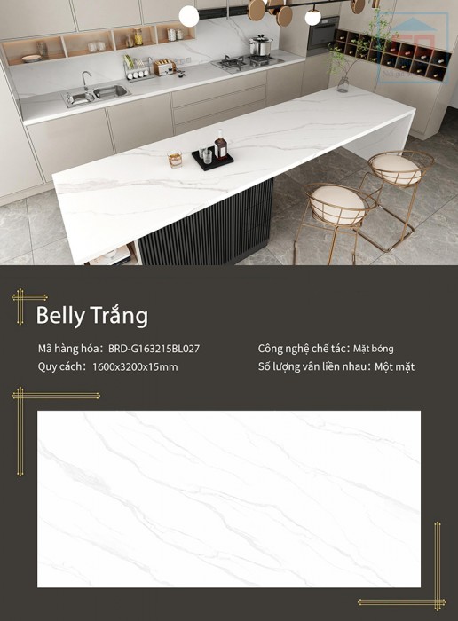 Đá nung kết Boride 1600x3200x15 BRD-G163215BL027