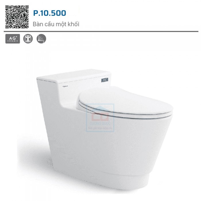 Bàn cầu một khối Viglacera Platinum P.10.500