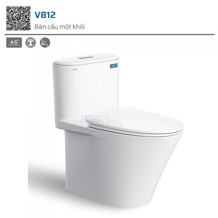 Bồn cầu một khối Viglacera V812