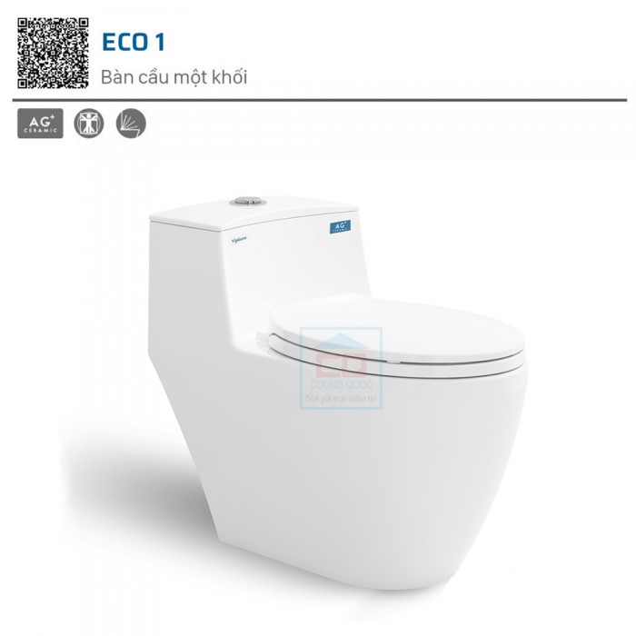 Bồn cầu một khối Viglacera Eco 1