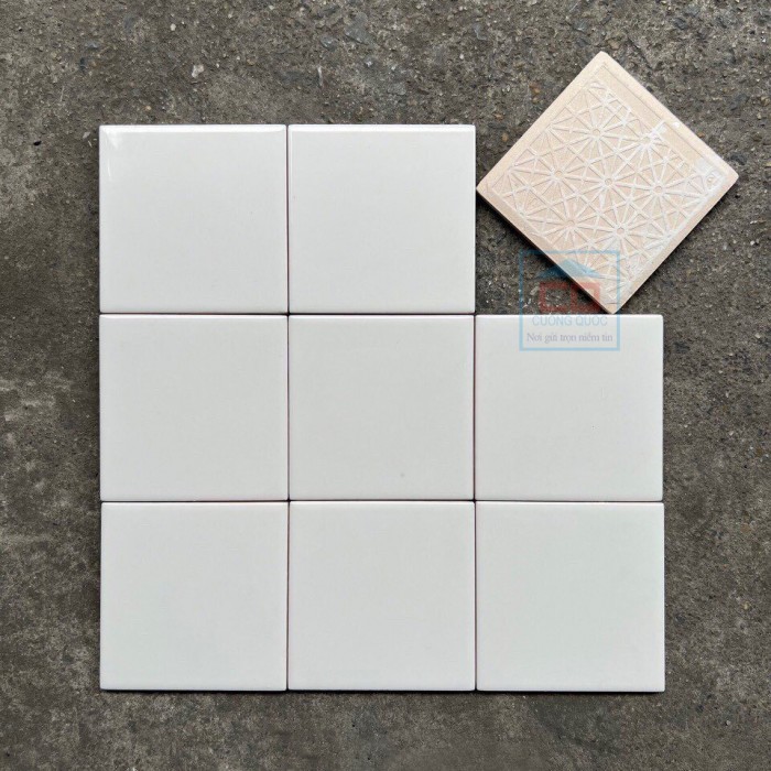 Gạch thẻ trắng mờ 10x10cm M1100Y