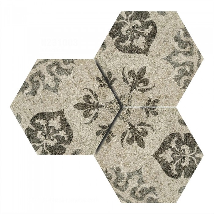 Gạch bông lục giác 20x23cm DZ2301