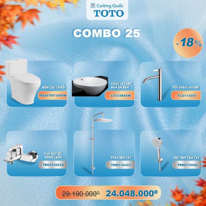 Combo thiết bị vệ sinh TOTO số 25