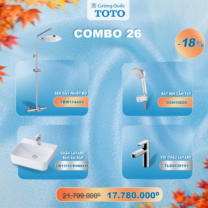 Combo thiết bị vệ sinh TOTO số 26