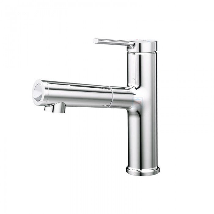 Vòi lavabo nóng lạnh dây rút Caesar B196C