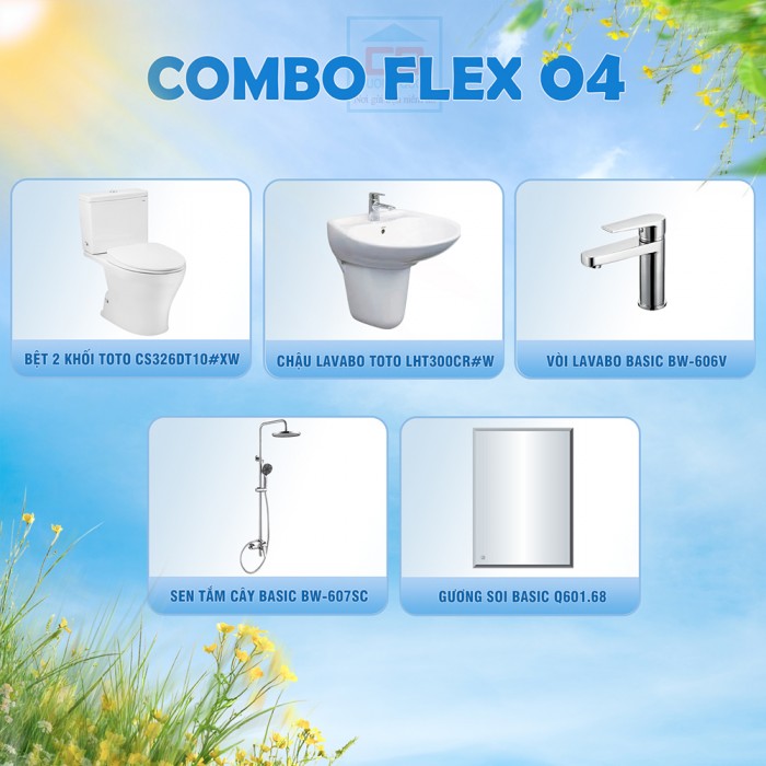 Combo thiết bị vệ sinh Flex 04