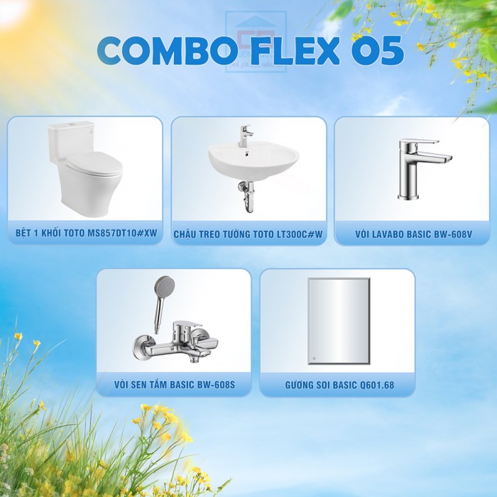 Combo thiết bị vệ sinh Flex 05