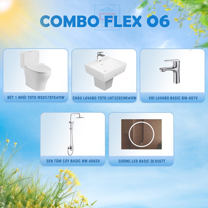 Combo thiết bị vệ sinh Flex 06