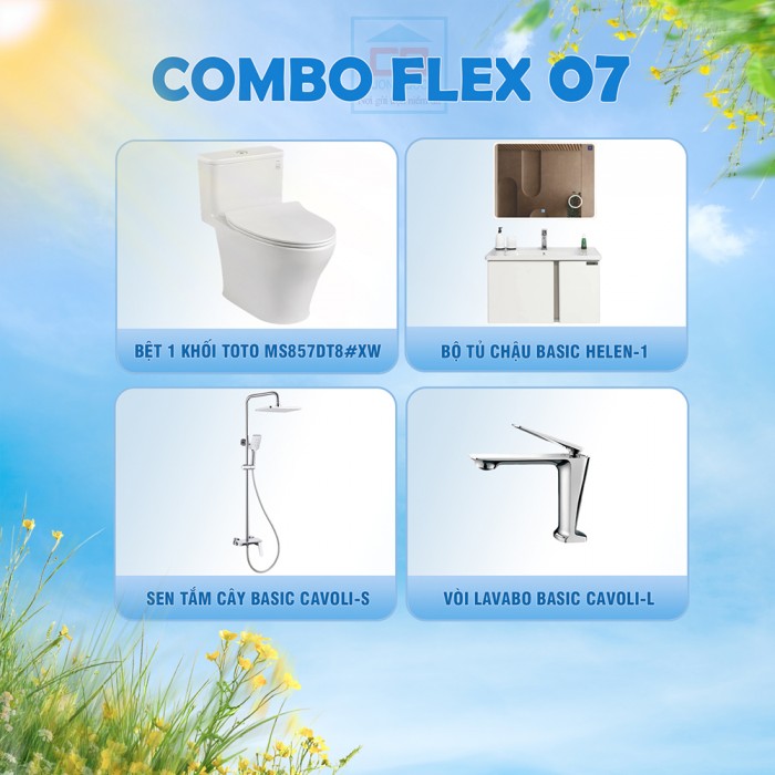 Combo thiết bị vệ sinh Flex 07